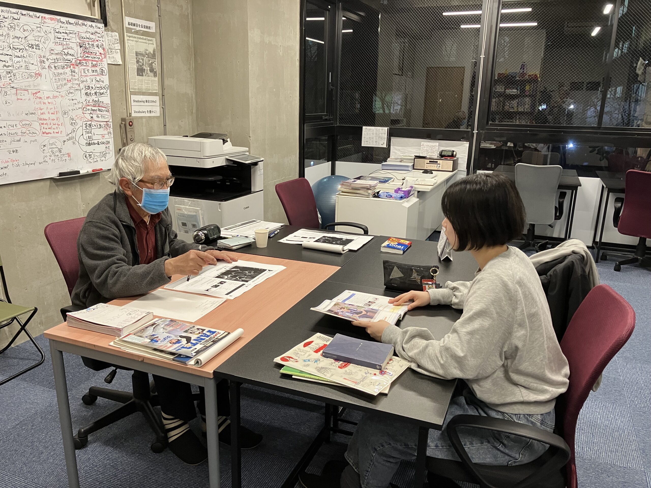 英語面接模擬練習成功！